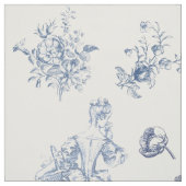 Blue Chinoiserie Town Factory Stores Stoff (Muster)