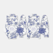 Blue Chinoiserie Victorian Floral baby shower Geschenkschachtel (Ungefaltet)