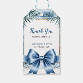 Blue Chinoiserie Vielen Dank für Ihre Unterstützun Geschenkanhänger