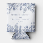 Blue Chinoiserie Vintage Gastgeschenke Hochzeiten Dosenkühler (Vorderseite)