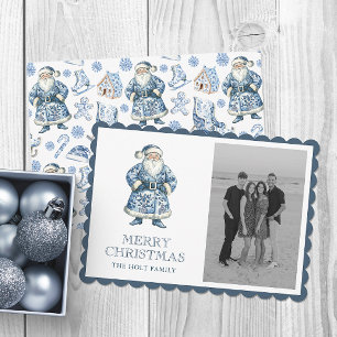 Blue Chinoiserie Weihnachten Weihnachten Foto