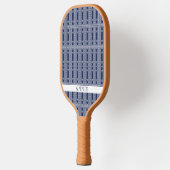 Blue Chinoisserie Personalisiert Pickleball Paddle (Links)