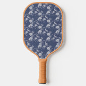 Blue Chinoisserie Personalisiert Pickleball Paddle (Rückseite)