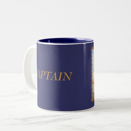 Blue Chip, KAPITÄN Zweifarbige Tasse (Vorderseite Links)