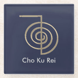 Blue Cho Ku Rei Reiki Symbol Untersetzer