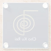 Blue Cho Ku Rei Reiki Symbol Untersetzer (Rückseite)