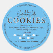 Blue Chocolate Chip Cookies Hütte Law Aufkleber (Vorderseite)