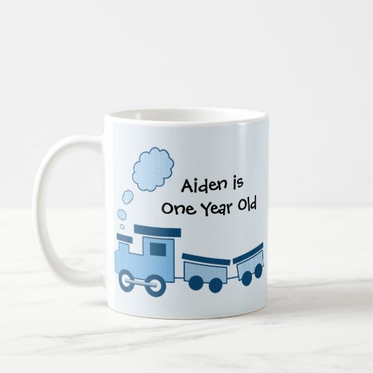 Blue Choo Choo Train Kaffeetasse (Links)