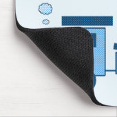 Blue Choo Choo Train Mousepad (Ecke)