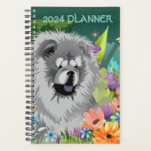BLUE CHOW 2024 Daily Plananner Text anpassen Planer (Vorderseite)
