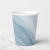 Blue Christian Cross Graduation Pappbecher (Rückseite)