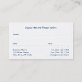 Blue Christlich Counselor Ichthus Ernennung Terminkarte (Rückseite)