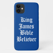 Blue Christlich Faith King James Bible Glaube Case-Mate iPhone Hülle (Rückseite)