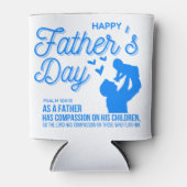 Blue Christlich Happy Vatertag Psalm 103:13 Dosenkühler (Vorderseite)