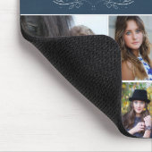 Blue Christlich Verse Abschluss 4 Foto Collage Mousepad (Ecke)