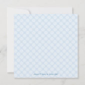 Blue Christmas Baby Shower Einladungen (Rückseite)