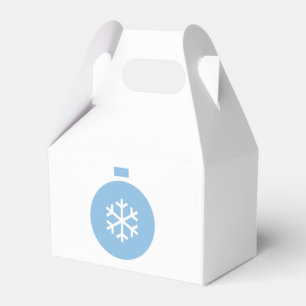Blue Christmas Ball Favor Box Geschenkschachtel