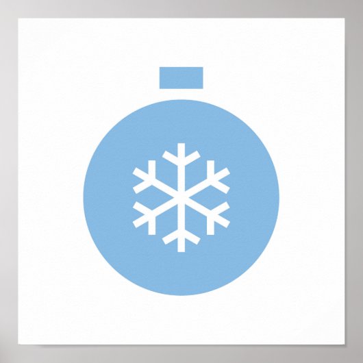 Blue Christmas Ball Poster (Vorne)