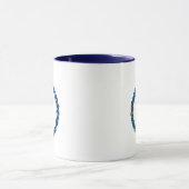 Blue Christmas Ballerina Tasse | Eleganter Urlaub (Zentrum)