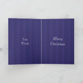 Blue Christmas Card Feiertagskarte (Innenseite)
