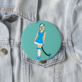 Blue Christmas catgirl Button (Beispiel)