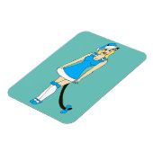 Blue Christmas catgirl Magnet (Linke Seite)