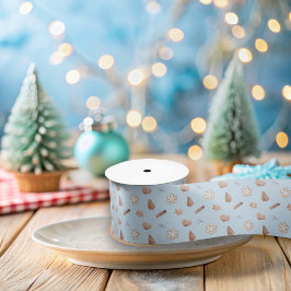 Blue Christmas Cookie Swap Exchange Satinband