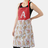 Blue Christmas Cookies Schürze, Große Schürze (InSitu)