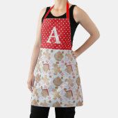 Blue Christmas Cookies Schürze, Mittel-Schürze Schürze (InSitu)