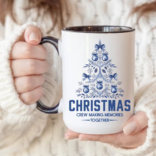 Blue Christmas Crew Tasse für Kollegen oder Freund