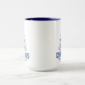 Blue Christmas Crew Tasse für Kollegen oder Freund (Zentrum)