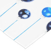 Blue Christmas Decoration Balls Foto Großer Tischläufer (Ecke)