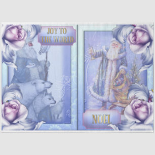 Blue Christmas Design Serie 2 Seidenpapier