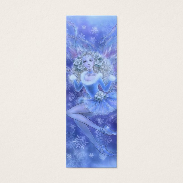 Blue Christmas Fairy Lesezeichen (Vorderseite)