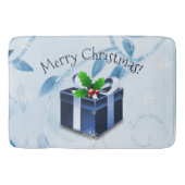 Blue Christmas Geschenk Bath Mat Badematte (Vorderseite)