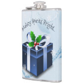 Blue Christmas Geschenk Flask Flachmann (Links)