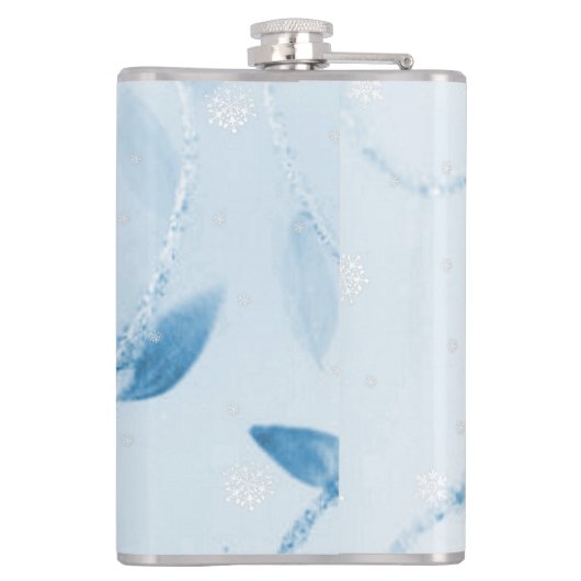 Blue Christmas Geschenk Flask Flachmann (Rückseite)