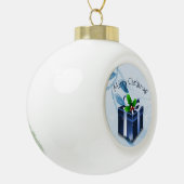 Blue Christmas Geschenk Gerahmte Ornamente (Links)