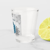 Blue Christmas Geschenk Holiday Shotglas Schnapsglas (Rechts)