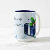 Blue Christmas Geschenk Kaffee Tasse (VorderseiteRechts)