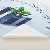 Blue Christmas Geschenk Sherpa Blanket Sherpadecke (3/4)