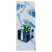 Blue Christmas Geschenk Wein Geschenktasche Geschenktüte Für Weinflaschen (Rückseite)