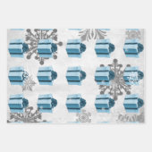 Blue Christmas Geschenkpapier Set (Vorderseite 2)