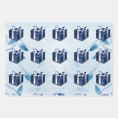 Blue Christmas Geschenkpapier Set (Vorderseite 3)