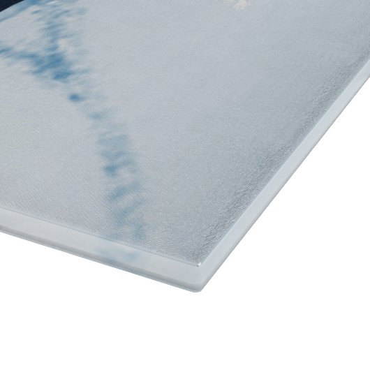 Blue Christmas Gift Cutting Board Schneidebrett (Ecke)