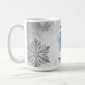 Blue Christmas Gift Holiday Tasse (Links)