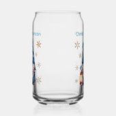 Blue Christmas Gnome with Red Lantern Berries Dosenglas (Links)