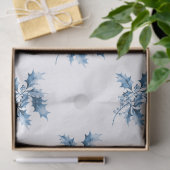 Blue Christmas Gnomes Seidenpapier (Geschenk)