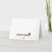 Blue Christmas Greetings Feiertagskarte (Rückseite)