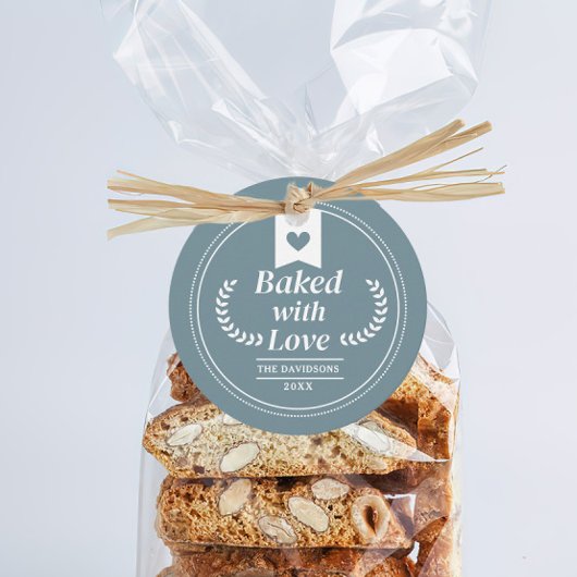 Blue Christmas Holiday Backgeschenk Geschenkanhänger